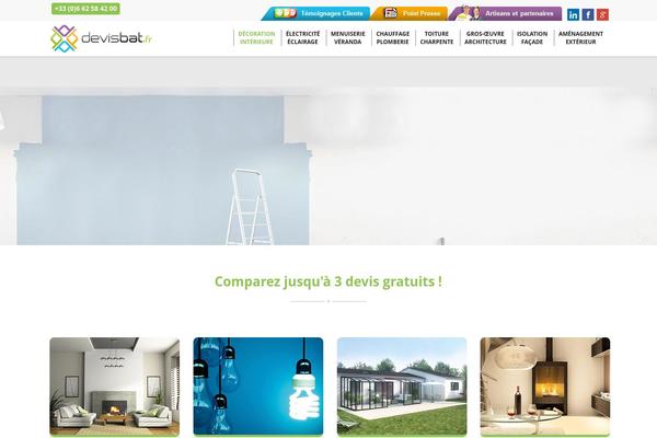Opus theme site design template sample