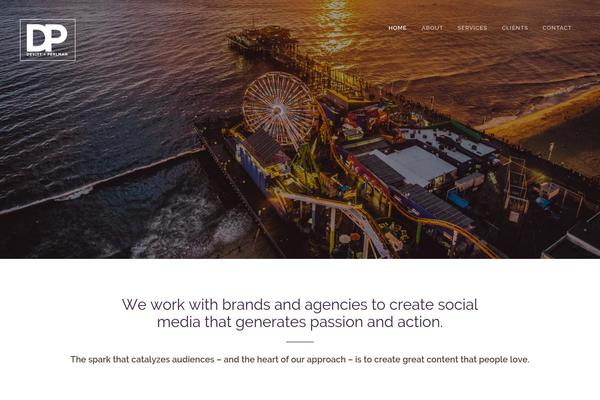 Miami theme site design template sample