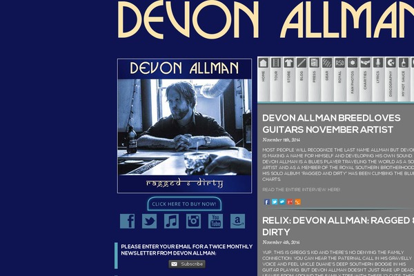 devonallmanband.com site used Ddp-sbopts-splash-dropdowns