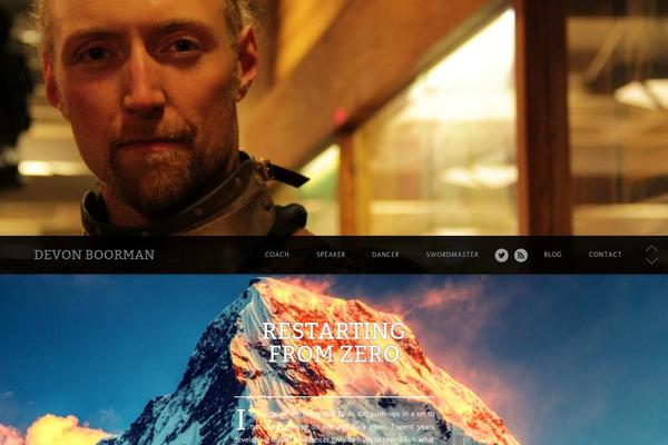 Full Frame theme site design template sample