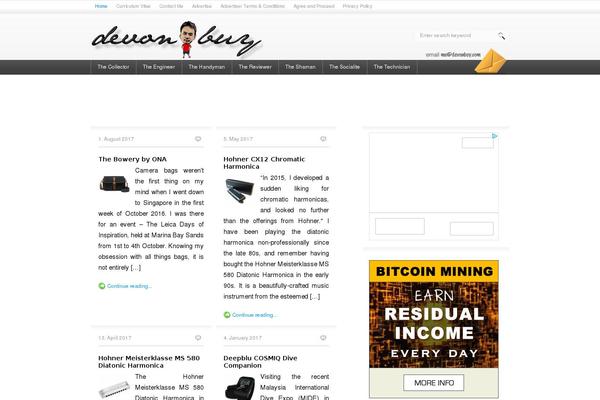 Bam theme site design template sample