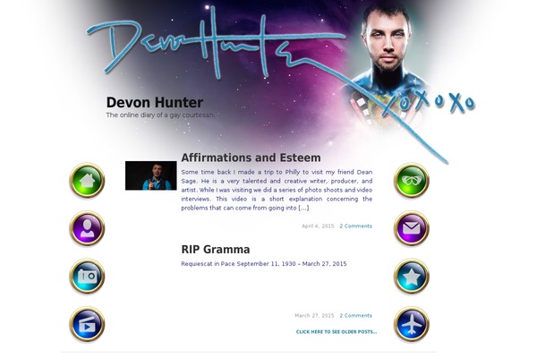 Neoclassical theme site design template sample