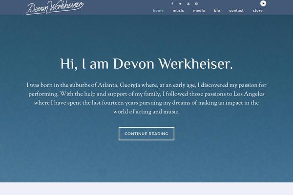 devonwerkheiser.com site used Parallax Pro