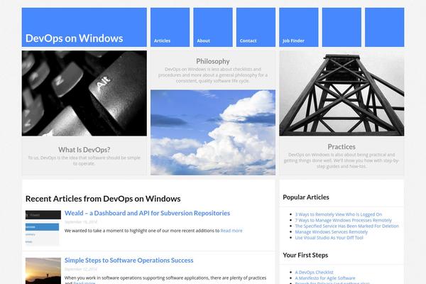 Metro theme site design template sample