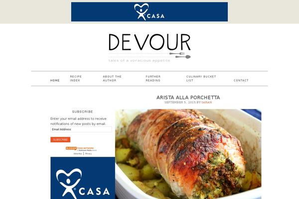 Foodie theme site design template sample