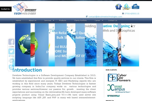 Site using Client Scroller Widget plugin