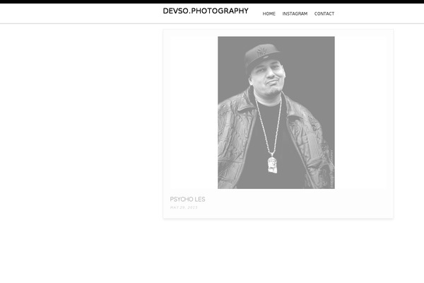 devso.photography site used Sideswipe
