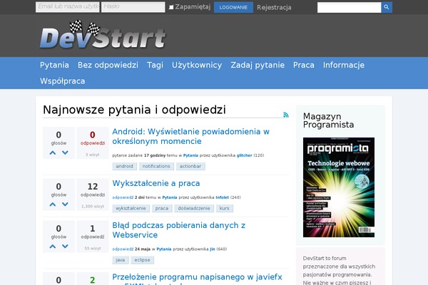 devstart.pl site used Programista