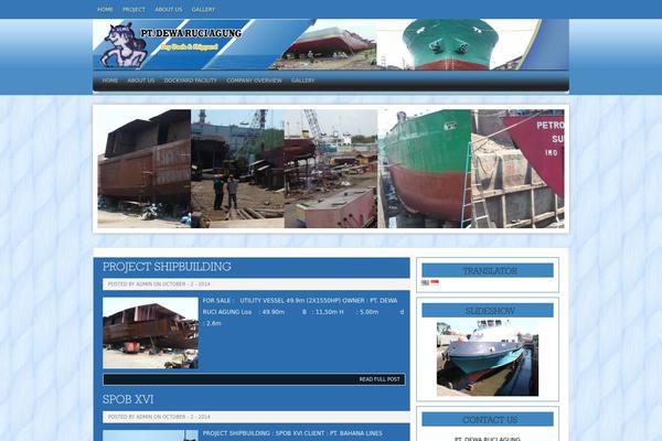 Helios theme site design template sample