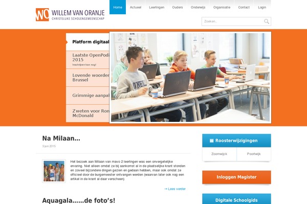 Roots theme site design template sample