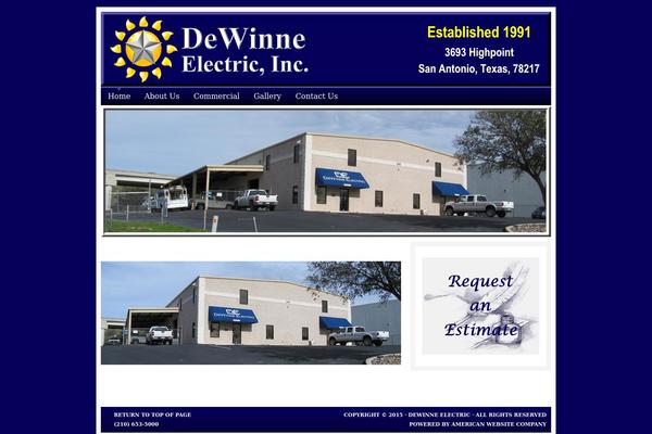 dewinne-electric.com site used Agentpress_1.02