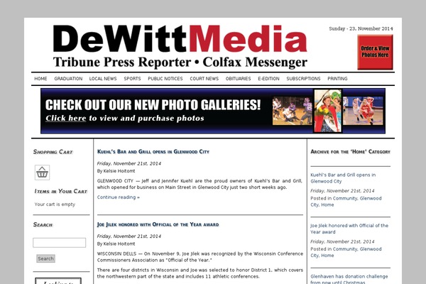 German Newspaper theme site design template sample