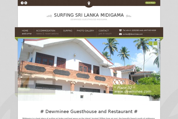 Nice Hotel theme site design template sample