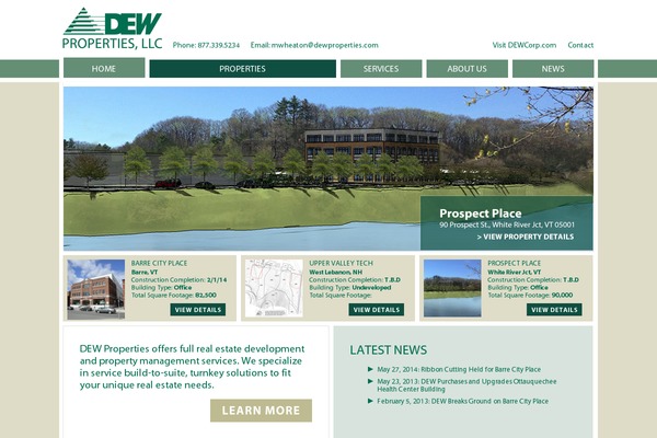 dewproperties.com site used Dew2013
