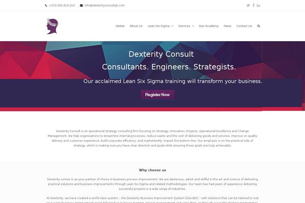 Total theme site design template sample