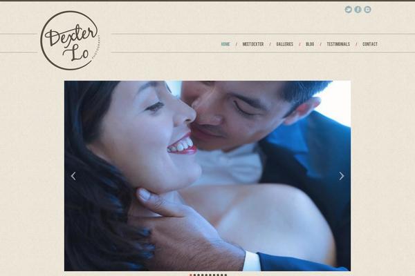 Dexter theme site design template sample