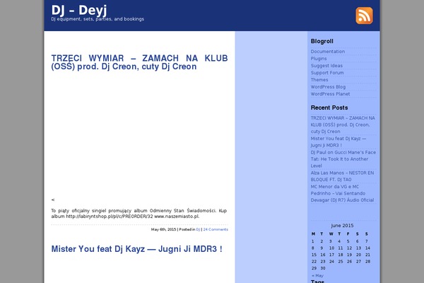 Prosense Blue theme site design template sample