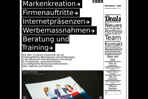 dezemberundjuli theme websites examples