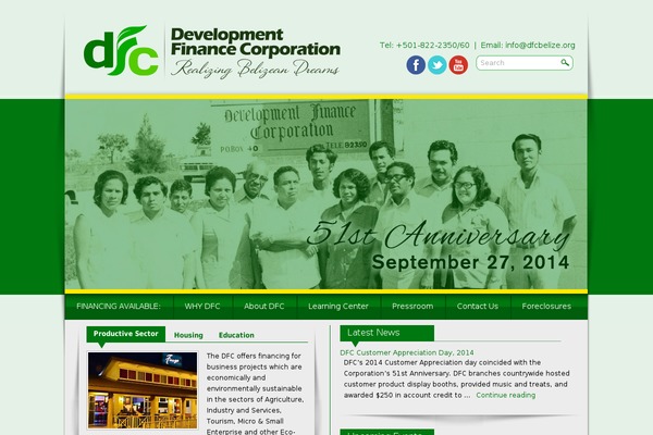 dfcbelize.org site used Dfc
