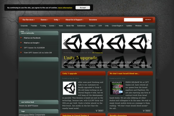 eGamer theme site design template sample