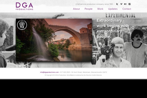 Dga theme site design template sample