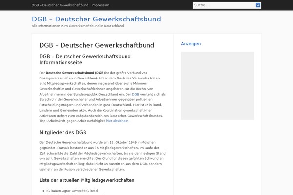 Infinity theme site design template sample