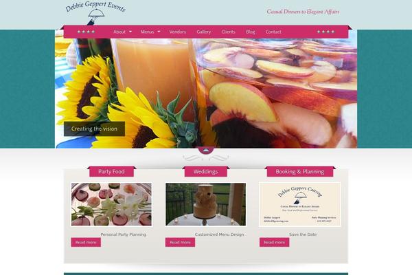 The Restaurant theme site design template sample