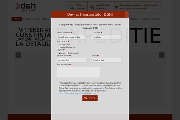 Site using Slick Popup plugin