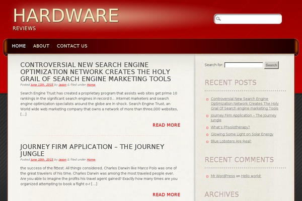 Frantic theme site design template sample
