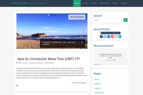 WP RootStrap theme site design template sample