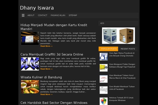 dhanyiswara.com site used Nicheblack