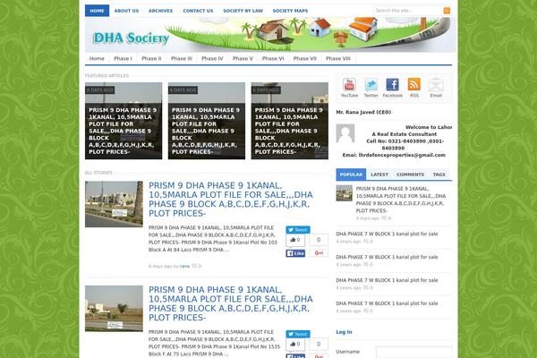 Freshlife theme site design template sample