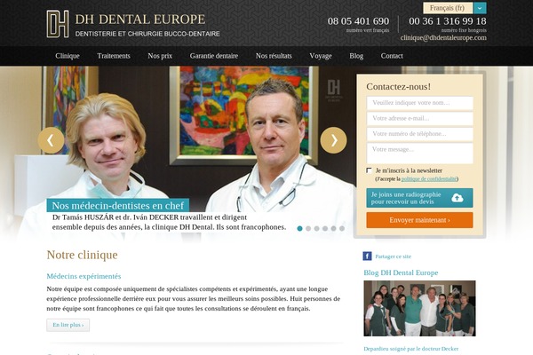 Dental-clinic theme site design template sample