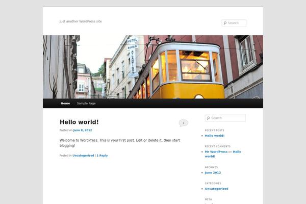 Twenty Eleven theme site design template sample