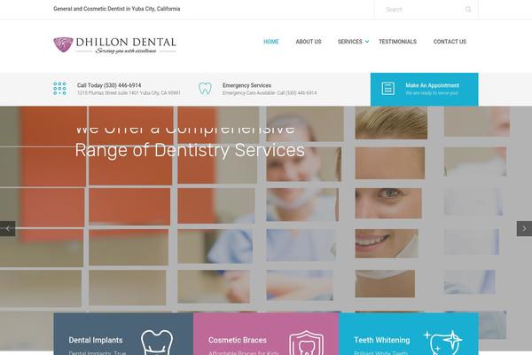 Dent-all theme site design template sample