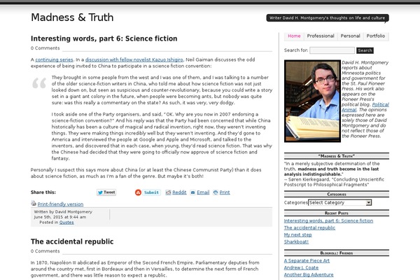 Journalist theme site design template sample