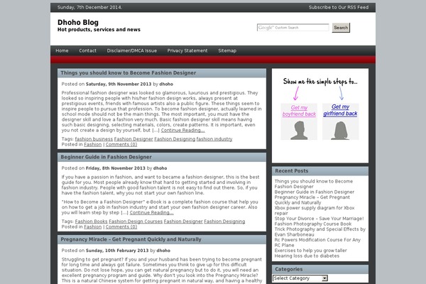 dhoho.com site used Simplewp