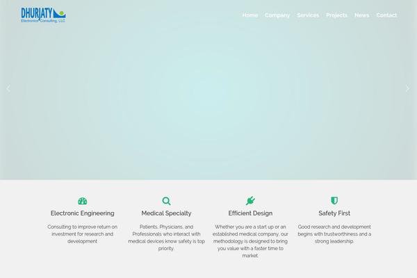 Flatter theme site design template sample