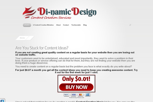 Nova theme site design template sample
