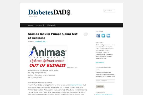 diabetesdad.org site used Twenty Twenty