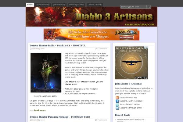 zBench theme site design template sample