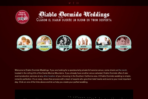 Diablo theme site design template sample