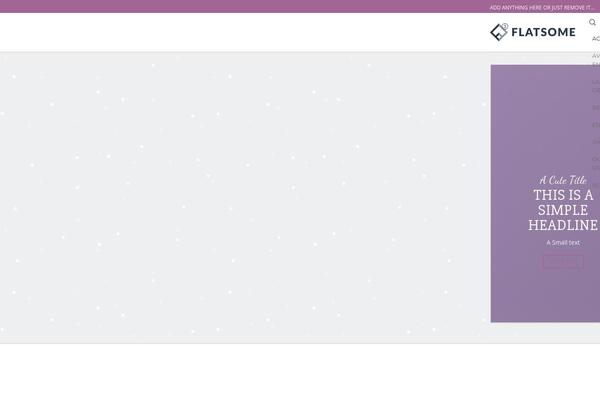 Flatsome theme site design template sample