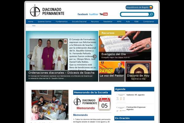diaconadobogota.com site used Agenda