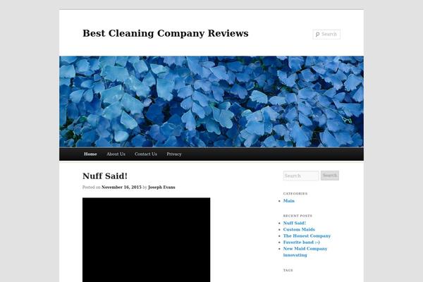 Duster theme site design template sample
