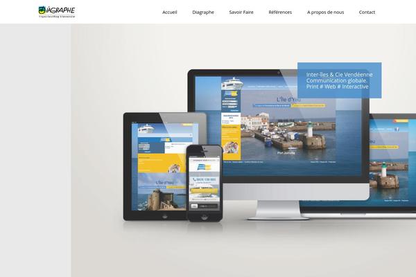 Frost theme site design template sample