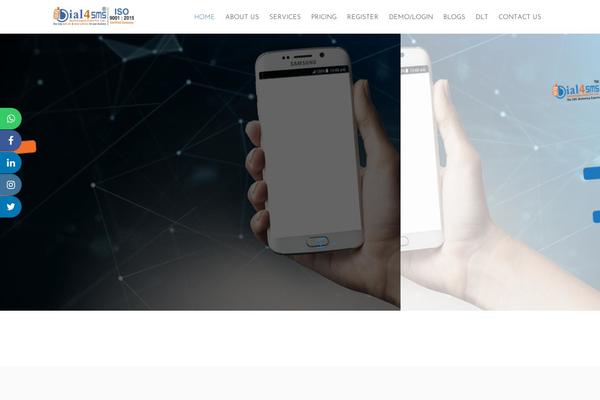 dial4sms.com site used Spinseo