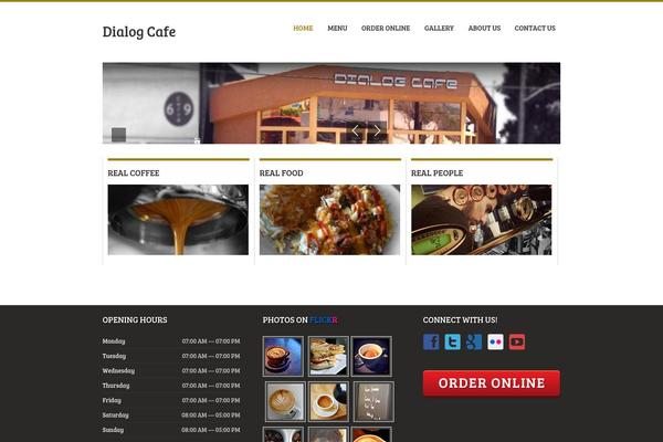 BBQ theme site design template sample