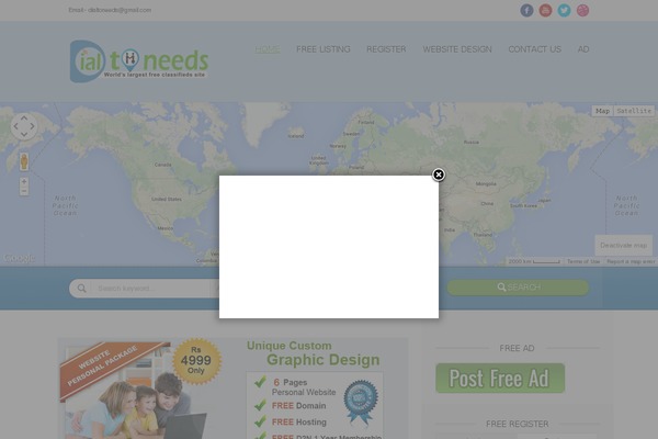 Directory theme site design template sample