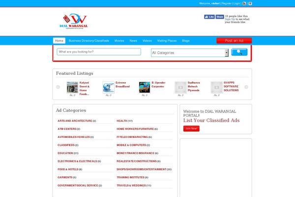 Site using Classipress-ad-scroller plugin